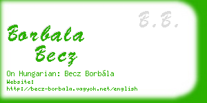 borbala becz business card