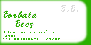 borbala becz business card